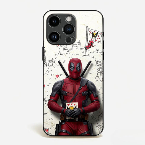 Doodle Deadpool Love Case image 0